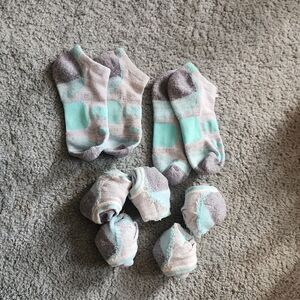 Women's Grey And Blue Puma Socks